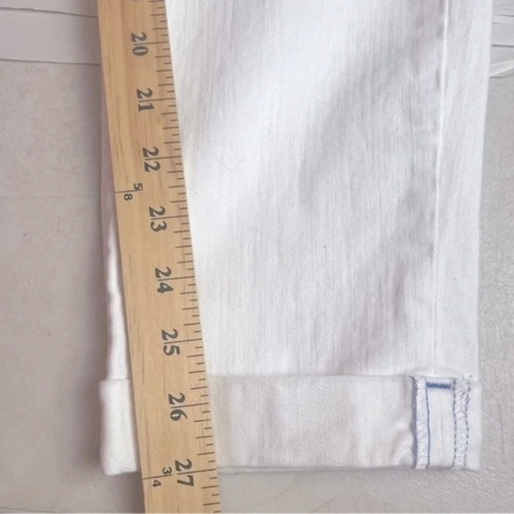 NYDJ White Ankle Embroidered Women’s Jeans Lift & Tuck Technology Size 6 - Picture 12 of 13